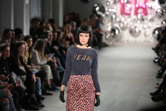 Germany: Lena Hoschek at the Mercedes-Benz Fashion Week Lena Hoschek showcases its latest Autumn Winter 2017 Collections in the Kaufhaus Jandorf in the Brunnenstrasse in Berlin-Mitte during the Mercedes-Benz Fashion Week Berlin Autumn Winter 2017 Collections. The photo shows models with the Lena Hoschek collection on the catwalk.  SimonexKuhlmey