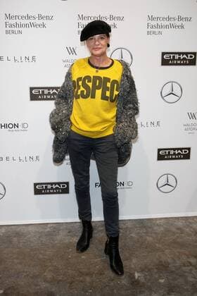Barbara Engel - Ankunft zur Lena Hoschek Fashion-Show im Rahmen der Mercedes-Benz Fashion Week Berlin Spring Summer 2017 Collections im Kaufhaus Jandorf in Berlin am 17.01.2017. Mercedes-Benz Fashion Week Berlin Spring Summer 2017 Collections