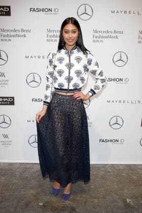 Anuthida Ploypetch - Ankunft zur Lena Hoschek Fashion-Show im Rahmen der Mercedes-Benz Fashion Week Berlin Spring Summer 2017 Collections im Kaufhaus Jandorf in Berlin am 17.01.2017. Mercedes-Benz Fashion Week Berlin Spring Summer 2017 Collections