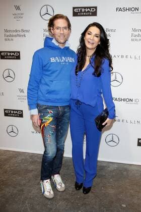 Jens Hilbert und Mariella Ahrens - Ankunft zur Riani Fashion-Show im Rahmen der Mercedes-Benz Fashion Week Berlin Spring Summer 2017 Collections im Kaufhaus Jandorf in Berlin am 17.01.2017. Mercedes-Benz Fashion Week Berlin Spring Summer 2017 Collections