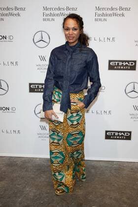 Milka Loff Fernandes - Ankunft zur Riani Fashion-Show im Rahmen der Mercedes-Benz Fashion Week Berlin Spring Summer 2017 Collections im Kaufhaus Jandorf in Berlin am 17.01.2017. Mercedes-Benz Fashion Week Berlin Spring Summer 2017 Collections