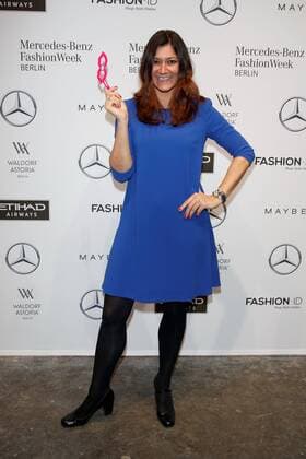Sandra Thier - Ankunft zur Riani Fashion-Show im Rahmen der Mercedes-Benz Fashion Week Berlin Spring Summer 2017 Collections im Kaufhaus Jandorf in Berlin am 17.01.2017. Mercedes-Benz Fashion Week Berlin Spring Summer 2017 Collections
