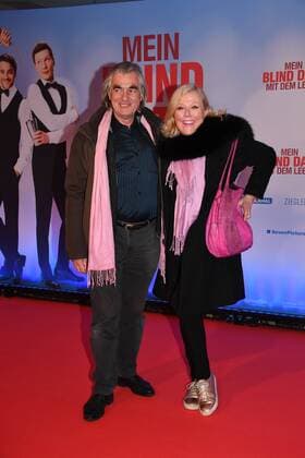 Susanne Wiebe mit Freund Premiere Mein Blind Date mit dem Leben Mathäser Filmpalast Kino Fernsehen Muenchen 17.01.2017