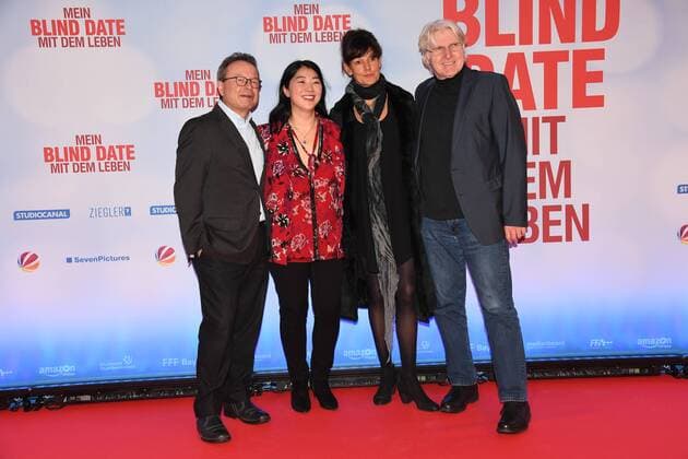 Prof. Dr. Klaus Schäfer, Yoko Higuchi-Zitzmann, Tanja Ziegler und Nikolaus Prediger Premiere Mein Blind Date mit dem Leben Mathäser Filmpalast Kino Fernsehen Muenchen 17.01.2017