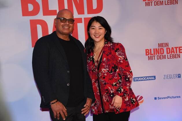 Saliya Kahawatte und Yoko Higuchi-Zitzmann Premiere Mein Blind Date mit dem Leben Mathäser Filmpalast Kino Fernsehen Muenchen 17.01.2017