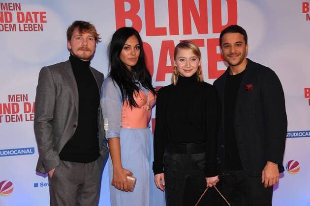 Jacob Matschenz, Nilam Farooq, Anna Maria Mühe und Kostja Ullmann Premiere Mein Blind Date mit dem Leben Mathäser Filmpalast Kino Fernsehen Muenchen 17.01.2017