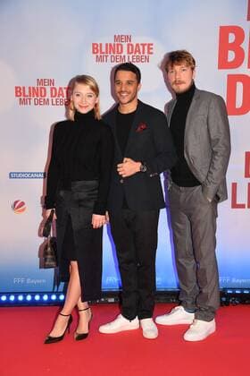 Anna Maria Mühe, Kostja Ullmann und Jacob Matschenz Premiere Mein Blind Date mit dem Leben Mathäser Filmpalast Kino Fernsehen Muenchen 17.01.2017
