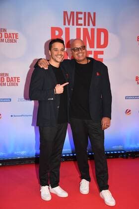 Kostja Ullmann und Saliya Kahawatte Premiere Mein Blind Date mit dem Leben Mathäser Filmpalast Kino Fernsehen Muenchen 17.01.2017