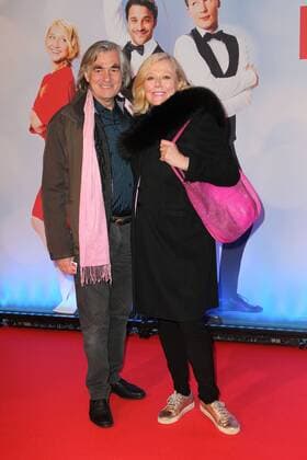 Susanne Wiebe mit Lebensgefaehrten Dr Karsten Temme, Filmpremiere von Blind Date im Mathaeser Filmpalast in Muenchen am 17.01.2017