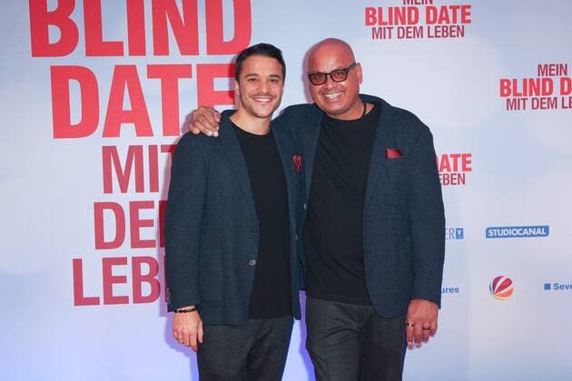 Kostja Ullmann, Saliya Kahawatte, Filmpremiere von Blind Date im Mathaeser Filmpalast in Muenchen am 17.01.2017