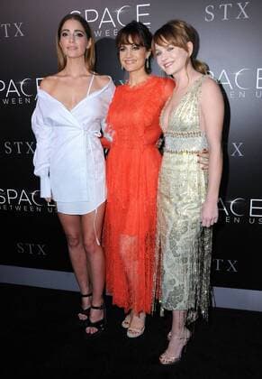 January 17, 2017 - Hollywood, CA, United States - 17 January 2017 - Hollywood, California - Janet Montgomery, Carla Gugino, Britt Robertson. 2017 The Space Between Us special Los Angeles screening held at Arclight Hollywood. Photo Credit: AdMedia Hollywood United States - ZUMAa123 20170117_zaa_a123_220