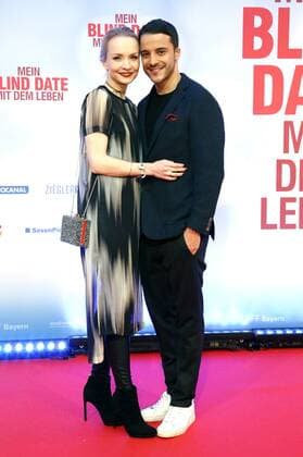 Janin Reinhardt und Kostja Ullmann bei der Weltpremiere des Kinofilms Mein Blind Date mit dem Leben im Mathäser Filmpalast. München, 17.01.2017 Foto:xD.xBedrosianx xFuturexImage