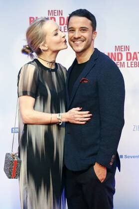 Janin Reinhardt und Kostja Ullmann bei der Weltpremiere des Kinofilms Mein Blind Date mit dem Leben im Mathäser Filmpalast. München, 17.01.2017 Foto:xD.xBedrosianx xFuturexImage