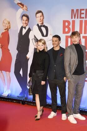 Anna Maria Mühe, Kostja Ullmann und Jacob Matschenz bei der Weltpremiere des Kinofilms Mein Blind Date mit dem Leben im Mathäser Filmpalast. München, 17.01.2017 Foto:xP.xSchönbergerx xFuturexImage