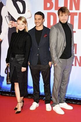 Anna Maria Mühe, Kostja Ullmann und Jacob Matschenz bei der Weltpremiere des Kinofilms Mein Blind Date mit dem Leben im Mathäser Filmpalast. München, 17.01.2017 Foto:xP.xSchönbergerx xFuturexImage