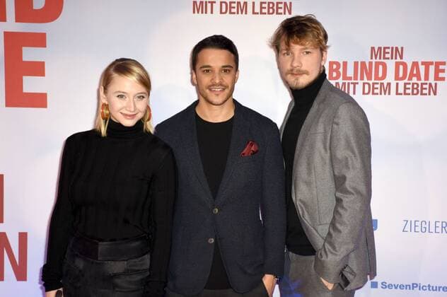 Anna Maria Mühe, Kostja Ullmann und Jacob Matschenz bei der Weltpremiere des Kinofilms Mein Blind Date mit dem Leben im Mathäser Filmpalast. München, 17.01.2017 Foto:xP.xSchönbergerx xFuturexImage