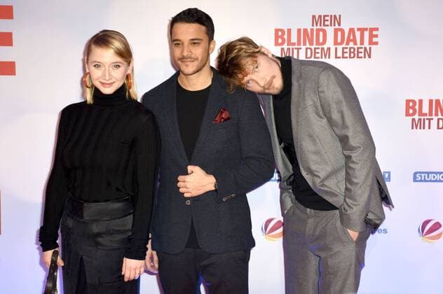 Anna Maria Mühe, Kostja Ullmann und Jacob Matschenz bei der Weltpremiere des Kinofilms Mein Blind Date mit dem Leben im Mathäser Filmpalast. München, 17.01.2017 Foto:xP.xSchönbergerx xFuturexImage