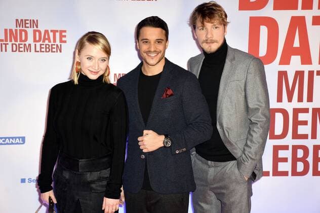 Anna Maria Mühe, Kostja Ullmann und Jacob Matschenz bei der Weltpremiere des Kinofilms Mein Blind Date mit dem Leben im Mathäser Filmpalast. München, 17.01.2017 Foto:xP.xSchönbergerx xFuturexImage