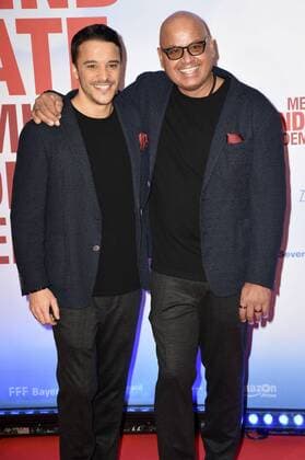 Kostja Ullmann und Saliya Kahawatte bei der Weltpremiere des Kinofilms Mein Blind Date mit dem Leben im Mathäser Filmpalast. München, 17.01.2017 Foto:xP.xSchönbergerx xFuturexImage