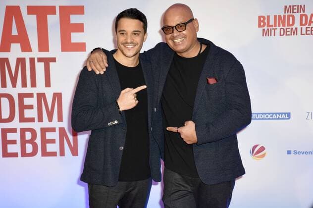 Kostja Ullmann und Saliya Kahawatte bei der Weltpremiere des Kinofilms Mein Blind Date mit dem Leben im Mathäser Filmpalast. München, 17.01.2017 Foto:xP.xSchönbergerx xFuturexImage