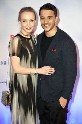 Janin Reinhardt und Kostja Ullmann bei der Weltpremiere des Kinofilms Mein Blind Date mit dem Leben im Mathäser Filmpalast. München, 17.01.2017 Foto:xP.xSchönbergerx xFuturexImage