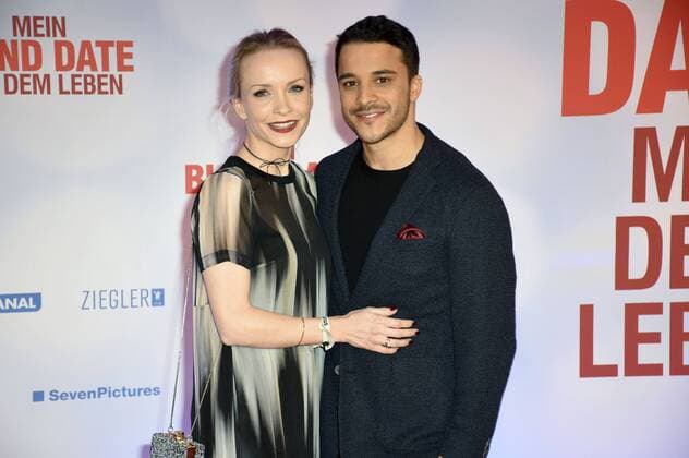 Janin Reinhardt und Kostja Ullmann bei der Weltpremiere des Kinofilms Mein Blind Date mit dem Leben im Mathäser Filmpalast. München, 17.01.2017 Foto:xP.xSchönbergerx xFuturexImage