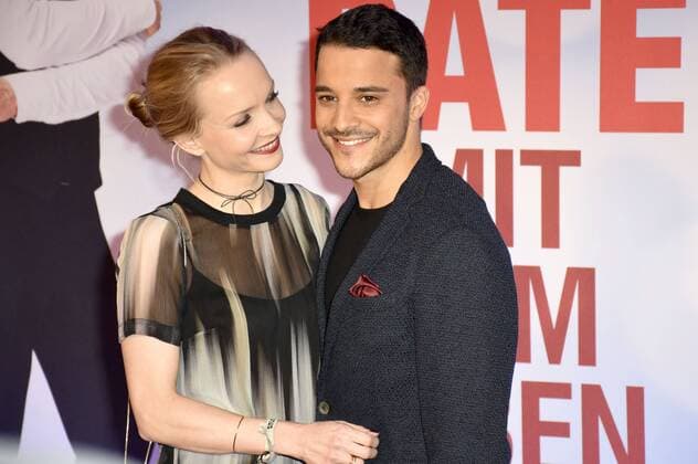 Janin Reinhardt und Kostja Ullmann bei der Weltpremiere des Kinofilms Mein Blind Date mit dem Leben im Mathäser Filmpalast. München, 17.01.2017 Foto:xP.xSchönbergerx xFuturexImage