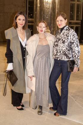 Nadine Warmuth, Lavinia Wilson und Fritzi Haberlandt bei der Malaikaraiss Fashion Show auf der Mercedes-Benz Fashion Week Berlin Autumn Winter 2017. Berlin, 17.01.2017 Foto:xK.xWernerx xFuturexImage
