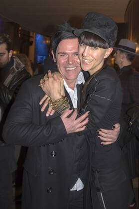 Richard Kruspe (Rammstein) und Esther Perbandt bei der Esther Perbandt Fashion Show auf der Mercedes-Benz Fashion Week Berlin Autumn Winter 2017. Berlin, 17.01.2017 Foto:xK.xWernerx xFuturexImage