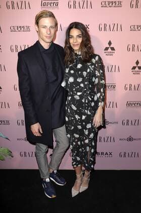 Lilli Hollunder mit Begleitung beim GRAZIA Pop Up Breakfast auf der Mercedes-Benz Fashion Week Berlin Autumn Winter 2017. Berlin, 18.01.2017 Foto:xS.xGabschx xFuturexImage