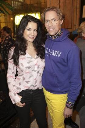 Mariella Ahrens und Jens Hilbert beim GRAZIA Pop Up Breakfast auf der Mercedes-Benz Fashion Week Berlin Autumn Winter 2017. Berlin, 18.01.2017 Foto:xS.xGabschx xFuturexImage