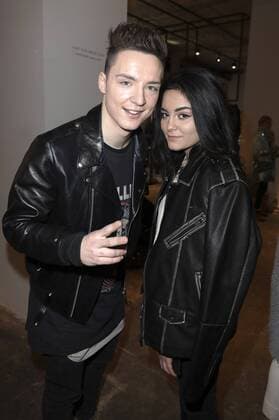 Roman Lochmann (Die Lochis) mit Nessie bei der Maisonnoee Fashion Show auf der Mercedes-Benz Fashion Week Berlin Autumn Winter 2017. Berlin, 18.01.2017 Foto:xS.xGabschx xFuturexImage
