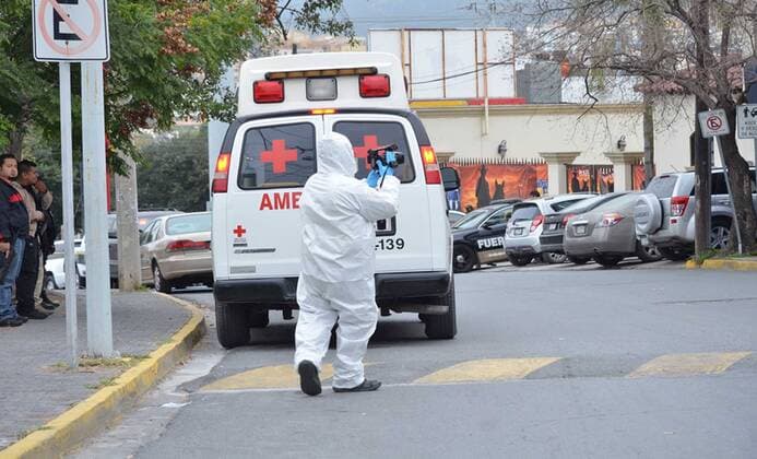 January 18, 2017 - Monterrey - Schüler in Mexiko eröffnet Feuer auf Mitschüler - fünf Verletzte - Amerikanisches College - Amerikanisches College  - ZUMAu78_ 20170118_zaf_u78_006