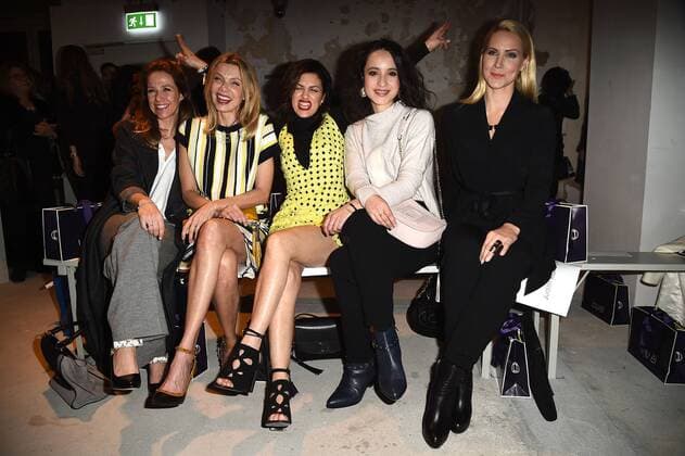 Alexandra Neldel, Ursula Karven, Viktoria Lauterbach, Stephanie Stumph und Judith Rakers bei der Laurel Modenschau am 18.01.2017 im Rahmen der Mercedes-Benz Fashion Week Herbst Winter 2017 in Berlin MBFW Fashionweek 2017 Januar in Berlin- Laurel Modenschau 