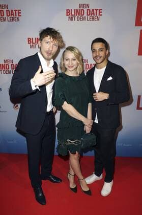 Jacob Matschenz, Anna Maria Mühe und Kostja Ullmann bei der Premiere des Kinofilms Mein Blind Date mit dem Leben im Kino in der Kulturbrauerei. Berlin, 18.01.2017 Foto:xS.xGabschx xFuturexImage