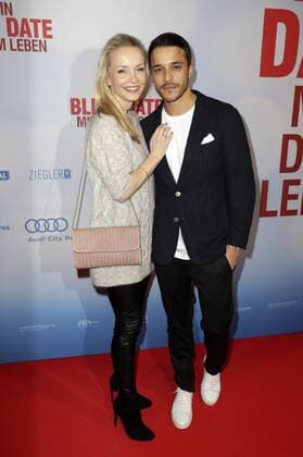 Kostja Ullmann mit Ehefrau Janin Ullmannbei der Premiere des Kinofilms Mein Blind Date mit dem Leben im Kino in der Kulturbrauerei. Berlin, 18.01.2017 Foto:xS.xGabschx xFuturexImage