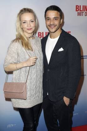 Kostja Ullmann mit Ehefrau Janin Ullmannbei der Premiere des Kinofilms Mein Blind Date mit dem Leben im Kino in der Kulturbrauerei. Berlin, 18.01.2017 Foto:xS.xGabschx xFuturexImage