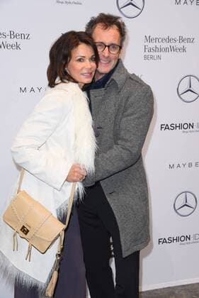 Gerit Kling mit Ehemann Wolfram Becker Laurel Fashion Show während der Mercedes Benz Fashion Week Autumn Winter 2017 im Kaufhaus Jahndorf n Berlin am 18.01.2017