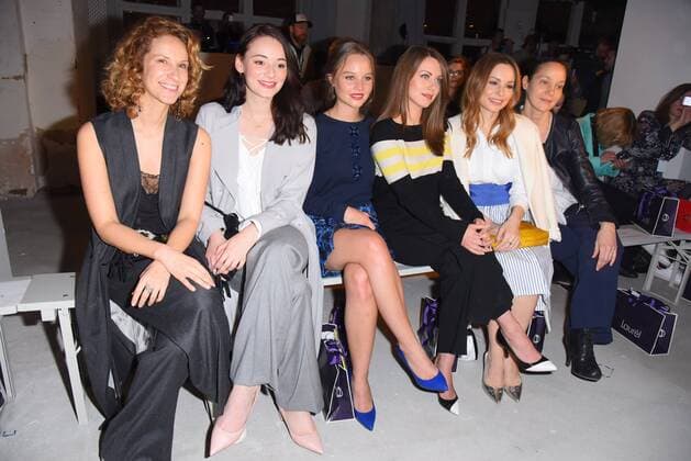 Chiara Schoras, Maria Ehrich, Sonja Gerhardt, Alice Dwyer, Mina Tander, Jeanette Hain Laurel Fashion Show während der Mercedes Benz Fashion Week Autumn Winter 2017 im Kaufhaus Jahndorf n Berlin am 18.01.2017