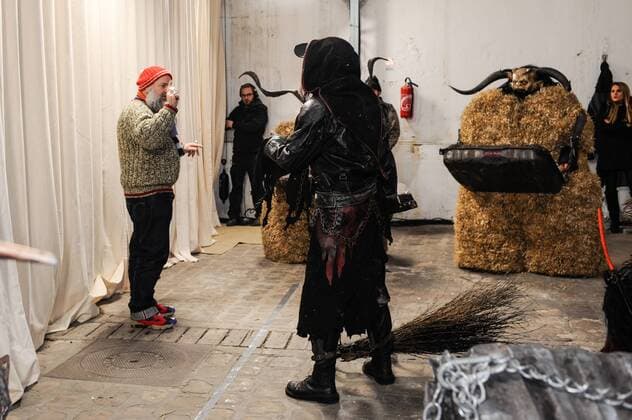 France:Beirendonck backstage at PFW Walter Van Beirendonck background show, at Paris man s fashion week.  GaetanoxPiazzolla