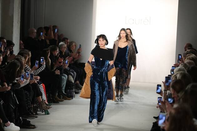 Laurel at the Mercedes-Benz Fashion Week Berlin Laurel showcases its latest Autumn Winter 2017 Collections in the Kaufhaus Jandorf in the Brunnenstrasse in Berlin-Mitte during the Mercedes-Benz Fashion Week Berlin Autumn Winter 2017 Collections. The photo shows models with the LAUREL collection on the catwalk.  SimonexKuhlmey