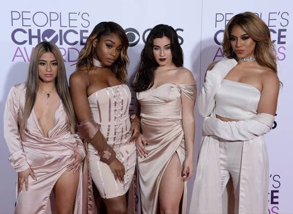 (L-R) Singers Ally Brooke, Normani Kordei, Lauren Jauregui and Dinah Jane of Fifth Harmony attend the 43rd annual People s Choice Awards at the Microsoft Theater in Los Angeles on January 18, 2017.  LAP20170118169 JIMxRUYMEN