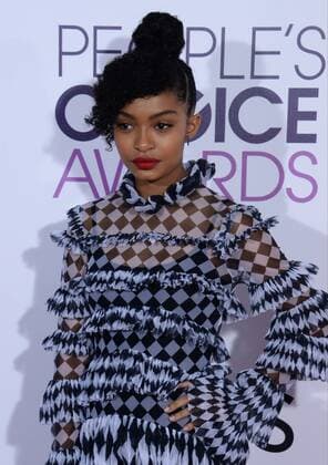 Actress Yara Shahidi attends the 43rd annual People s Choice Awards at the Microsoft Theater in Los Angeles on January 18, 2017.  LAP20170118240 JIMxRUYMEN