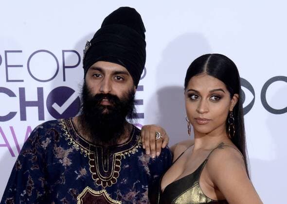 Internet personalities Humble The Poet (L) and Lilly Singh attend the 43rd annual People s Choice Awards at the Microsoft Theater in Los Angeles on January 18, 2017.  LAP20170118240 JIMxRUYMEN