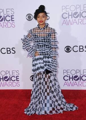 January 18, 2017 - Los Angeles, CA, United States - 18 January 2017 - Los Angeles, California - Yara Shahidi. 2017 People s Choice Awards 2017 held at the Microsoft Theater. Photo Credit: AdMedia Los Angeles United States - ZUMAa123 20170118_zaa_a123_062