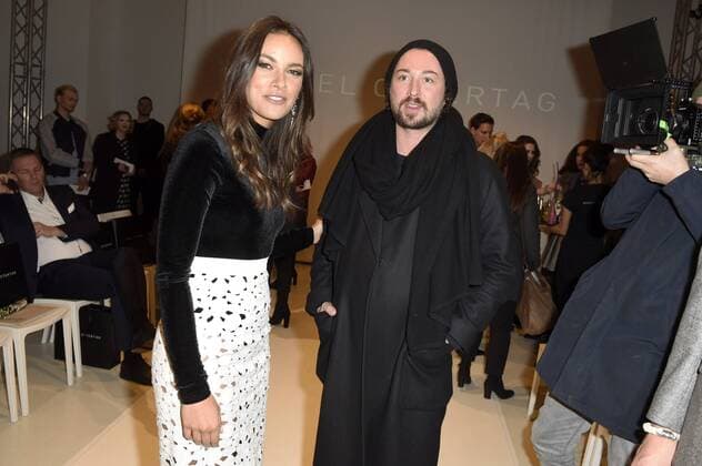 Janina Uhse und Marcel Ostertag bei der Marcel Ostertag Fashion Show auf der Mercedes-Benz Fashion Week Berlin Autumn Winter 2017. Berlin, 18.01.2017 Foto:xF.xKernx xFuturexImage