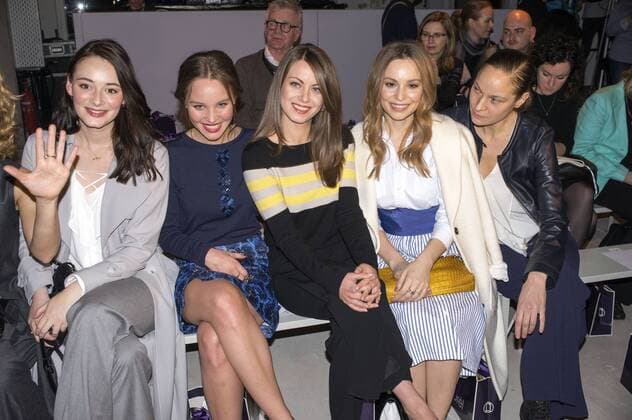 Maria Ehrich, Sonja Gerhardt, Alice Dwyer, Mina Tander und Jeanette Hain bei der Laurel Fashion Show auf der Mercedes-Benz Fashion Week Berlin Autumn Winter 2017. Berlin, 18.01.2017 Foto:xK.xWernerx xFuturexImage