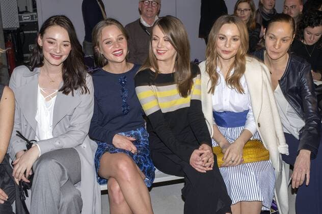 Maria Ehrich, Sonja Gerhardt, Alice Dwyer, Mina Tander und Jeanette Hain bei der Laurel Fashion Show auf der Mercedes-Benz Fashion Week Berlin Autumn Winter 2017. Berlin, 18.01.2017 Foto:xK.xWernerx xFuturexImage