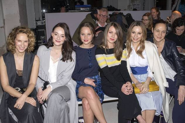 Chiara Schoras, Maria Ehrich, Sonja Gerhardt, Alice Dwyer, Mina Tander und Jeanette Hain bei der Laurel Fashion Show auf der Mercedes-Benz Fashion Week Berlin Autumn Winter 2017. Berlin, 18.01.2017 Foto:xK.xWernerx xFuturexImage