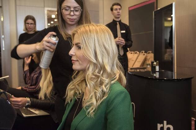 Tanja Bülter in der Beautysuite by PR Sugar auf der Mercedes-Benz Fashion Week Berlin Autumn Winter 2017. Berlin, 18.01.2017 Foto:xF.xKernx xFuturexImage